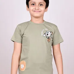 YOUMAA Boys Printed Cotton T-shirt-image-52