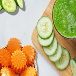 Lush Naturals 3-Pcs Papaya & Cucumber Soap With Almond - 100g Each-57