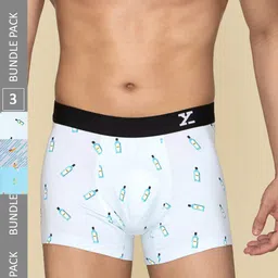 XYXX Pack Of 3 Printed Surf Intellifresh Breathability Cotton Trunks XYTRNK3PCKN927-picture-43