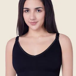 PLUMBURY Women Full Coverage Seamless Non Padded Maternity Bra-19