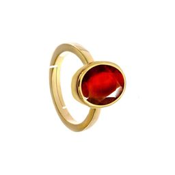GenZcomplex Brass Garnet Finger Ring-image-65