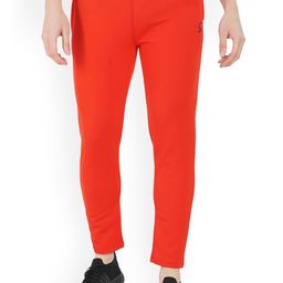 GOTO Men Brand Logo Ribbed Mid-Rise Dri-FIT Track Pants-image-39