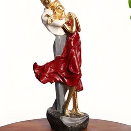 INTERNATIONAL GIFT Decorative Showpiece White Romantic Love Couple Figurine Showpiece-image-12