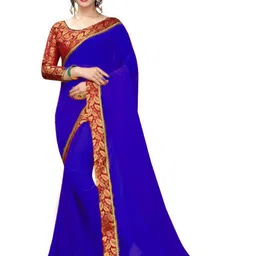 limtd Zari Pure Georgette Saree-picture-6