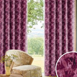 Myntra Elegant Homes Eden Premium Pink 2 Pieces Printed Black Out Long Door Curtain-image-14
