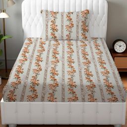 IVAZA Turquoise Blue Cotton 600 TC Bedsheets-image-102