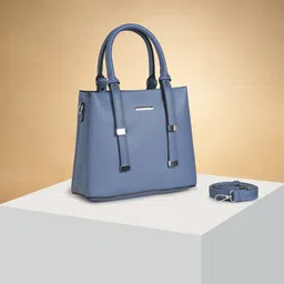 Forever Glam by Pantaloons Colourblocked PU Structured Handheld Bag-17