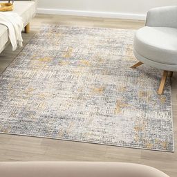 Kaleen India Multi Polyester Abstract Anti-Skid Carpets-image-10