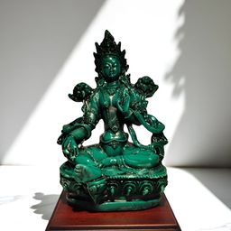 GLOBAL AROMA Green Tara Maa Religious Idol Showpiece-image-5