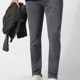 VAN HEUSEN DENIM LABS Men Regular Fit Mid-Rise Light Fade Jeans-picture-13
