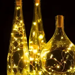 ENORMITY 3 Pcs Yellow & Brown Rice Shape String Lights image 2