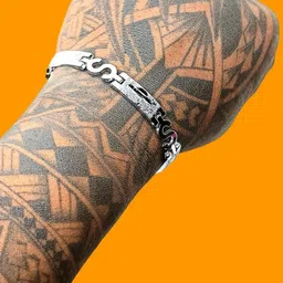 Dynamic Retail Global Men Silver-Plated Link Bracelet-image-51