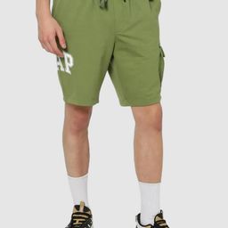 GAP Men Logo Printed Mid-Rise Slim Fit Shorts-picture-34