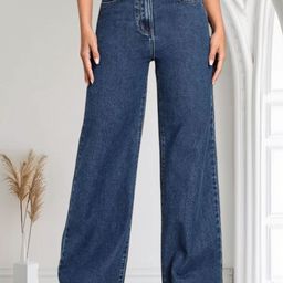 VBEAUTI Women Jean Boyfriend Fit High-Rise Stretchable Jeans-image-91