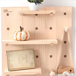 The Better Home Brown Wooden Wall Shelves-29