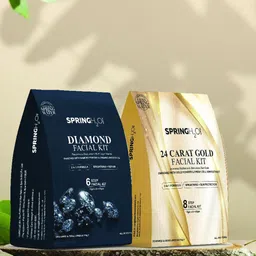 Spring H2O Set Of 2 Diamond & 24 Carat Gold Facial Kit - 140 g-42