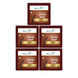 She Essentials Set Of 5 Coffee Soap For De-Tan - 125 g Each-36