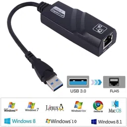 LINKKRAFT USB 3.0 to Ethernet Gigabit 10/100/1000 Mbps Ethernet Adapter Plug N Play Lan Adapter image 3