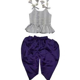 satyamfab Girl Regular Top with Dhoti Pants-image-73