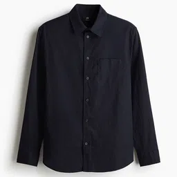 H&M Regular Fit Linen-Blend Shirt-image-68