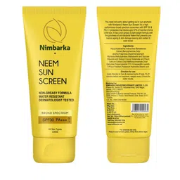 Nimbarka Neem Sunscreen SPF 30 Broad Spectrum UV Protection - 100 ml-0