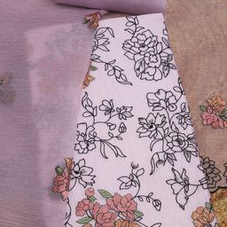 Soch Floral Embroidered Thraed Work Unstitched Dress Material-image-39
