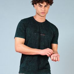 V-Mart Men Abstract Printed Round Neck Cotton Slim Fit T-shirt-picture-14