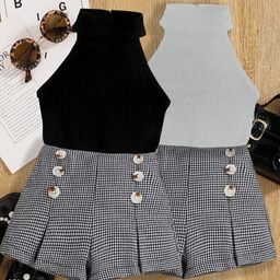 DEL LUNA Pack Of 2 Checked Dress-11