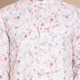 Anouk Men Floral Printed Regular Sequinned Kurta with Pyjamas image 2