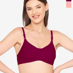 GROVERSONS Paris Beauty Full Coverage Solid Non Padded Bra Pack of 2-52