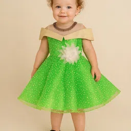 BAESD Girls Printed Fit & Flare Dress-37