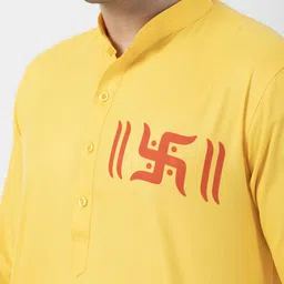 DEVOILER Men Ethnic Motifs Printed Regular Kurta with Pyjamas image 5