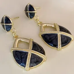 AKISON JEWELS Gold-Plated Alloy Earrings-image-99