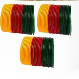 SAVORADE Set Of 24 Multi Glass Bangle-picture-28