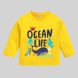 KUCHIPOO Boys Pack Of 4 Typography Printed Round Neck Long Sleeves Regular Fit T-Shirt-picture-35
