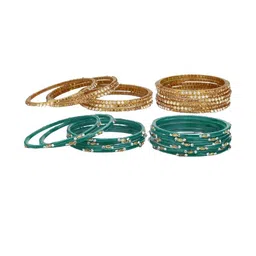 1ST TIME Set of 24 Stones Studded Bangles-30