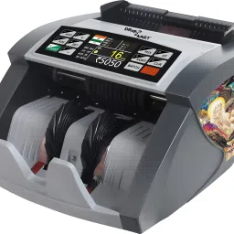 Drop2Kart Cash Counter for Multiple Bill Denominations, UV/MG/MT/IR FakeNote Detection, Multi Currency Support with 1-Yr. After Sales Service Note Counting Machine image 2