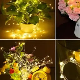 ENORMITY 3 Pcs Yellow & Brown Rice Shape String Lights image 4