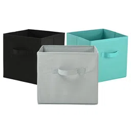 Kuber Industries Green & Grey 3 Pieces Multi-Utility Organisers-57