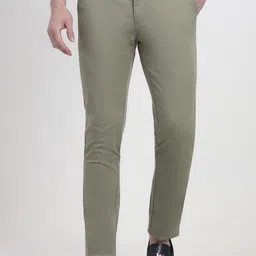 JADE BLUE Men Slim Fit Trousers-image-82