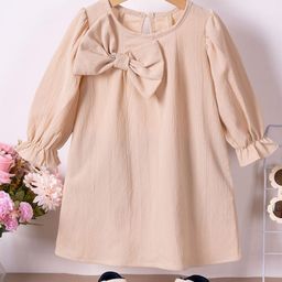 LULU & SKY Puff Sleeve A-Line Dress-image-33