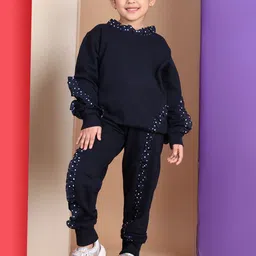 Baawri Girls Pure Cotton Sweatshirt With Trouser-image-101