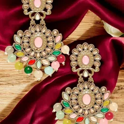 OOMPH Floral Drop Earrings-image-93