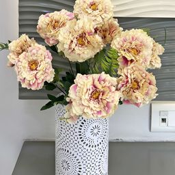 ARTSY Beige 1 Pieces Hydrangea Artificial Flower-5