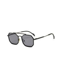 SPADEACES Unisex Octagon Sunglasses with UV Protected Lens FULL BLACK HEXAGUN- 538-picture-42