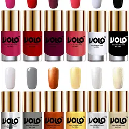 VOLO Set Of 12 Extra Shine Nail Polish- 9.9ml Each-Combo-No-201-31