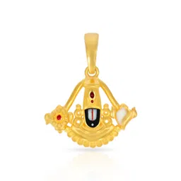 BHIMA 22K BIS Hallmark 916 Purity Yellow Gold Balaji Pendant-image-80
