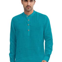 EdinWolf Band Collar Straight Kurta-image-85
