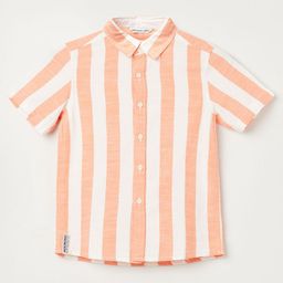 Fame Forever by Lifestyle Boys Striped Pure Cotton Casual Shirt-31