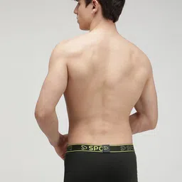 SPORTO Men Pack Of 5 Cotton Trunks SP-TR-M1022-MA-NVY-RED-PB-OL-S-5PC image 5